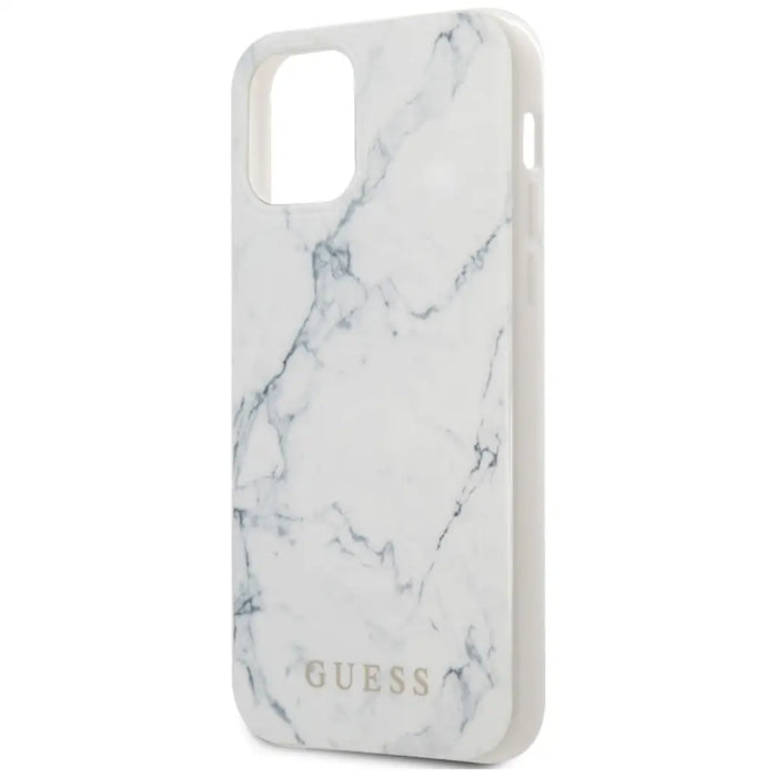 Guess Marble Case for iPhone 12 mini 5.4’’ - White - Cell phone cases and covers<<<HurtelXML
