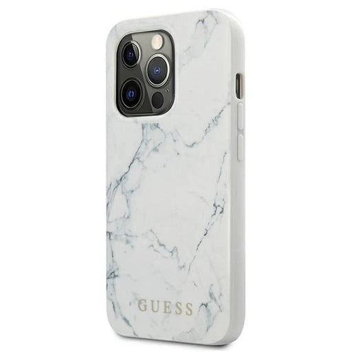 Guess Marble Case for iPhone 13 Pro / 13 - White - Cell phone cases and covers<<<HurtelXML