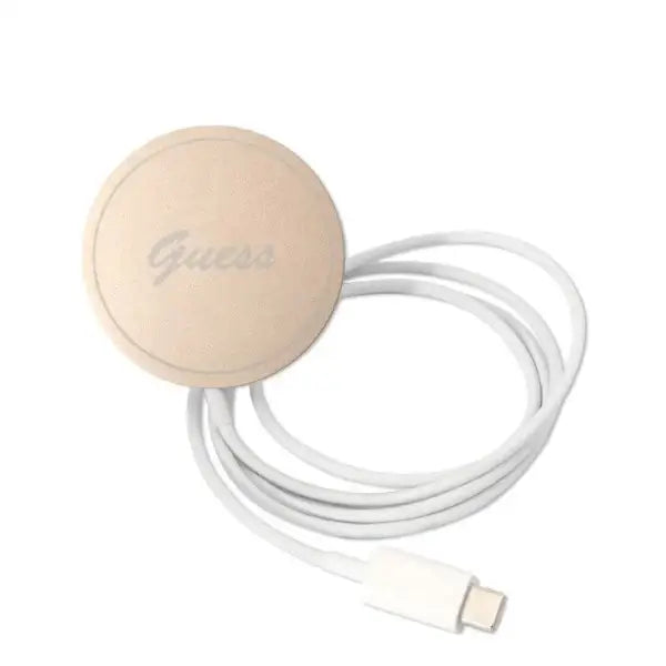 Guess Marble MagSafe Case + Charger Set for iPhone 14 Pro Max 6.7’’ - White - Cell phone USB charger<<<HurtelXML