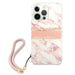 Guess Marble Strap Collection iPhone 13 Pro Max 6.7’’ Case - Pink - Cell phone cases and covers<<<HurtelXML