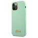 Guess Metal Logo Script Case for iPhone 12 Pro Max 6.7’’ - Green - Cell phone cases and covers<<<HurtelXML