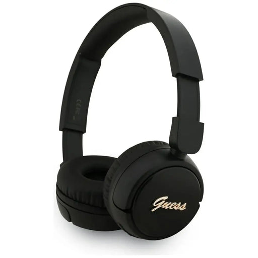 Guess Metal Logo Script Over-Ear Headphones - Black - Headphones and speakers<<<HurtelXML