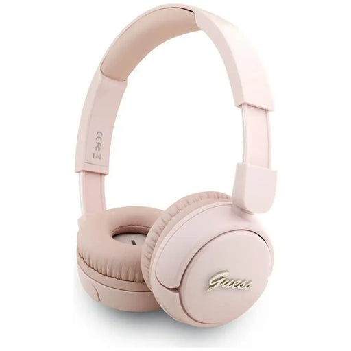 Guess Metal Logo Script Over-Ear Headphones - Pink - Headphones and speakers<<<HurtelXML