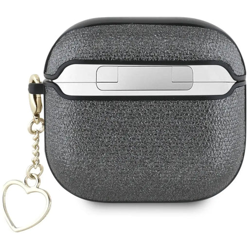 Guess Metallic Script Charm Case for AirPods 4 - Black - Cell phone cases and covers<<<HurtelXML
