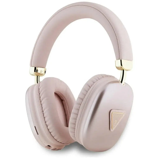 Guess Metallic Triangle Logo Over-Ear Headphones - Pink - Headphones and speakers<<<HurtelXML
