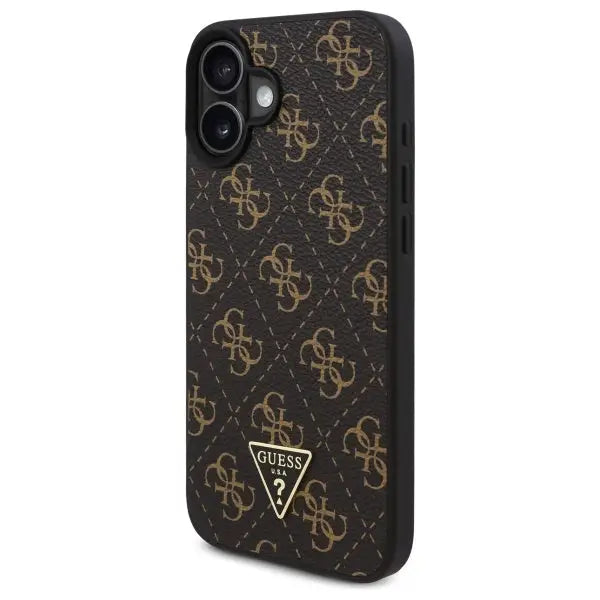 Guess New 4G Triangle Case for iPhone 16 6.1’’ - Black - Cell phone cases and covers<<<HurtelXML