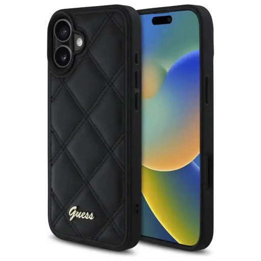 Guess New 4G Triangle case for iPhone 16 - black - Cell phone cases and covers<<<HurtelXML