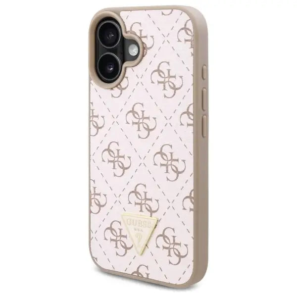 Guess New 4G Triangle Case for iPhone 16 Plus - White - Cell phone cases and covers<<<HurtelXML