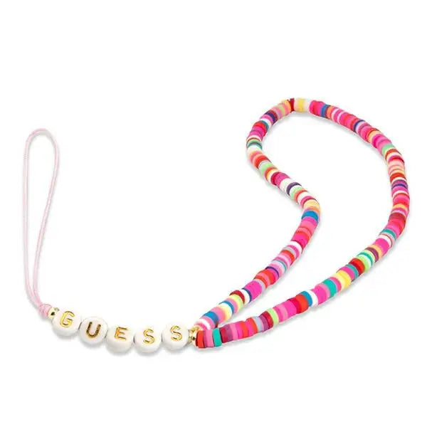 Guess pendant GUSTGMPP Phone Strap multicolor pink/multicolor pink Heishi Beads - Other cell phone equipment<<<HurtelXML