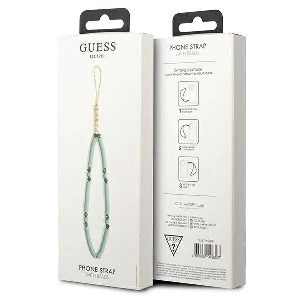 Guess pendant GUSTPEARP Phone Strap blue/blue Heishi Beads - Other cell phone equipment<<<HurtelXML