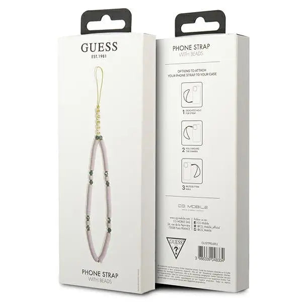 Guess pendant GUSTPEARU Phone Strap lilac/lilac Heishi Beads - Other cell phone equipment<<<HurtelXML