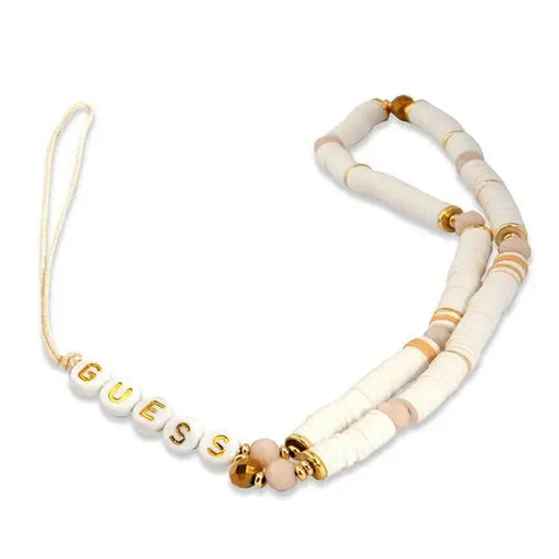 Guess pendant GUSTPEAW Phone Strap white/white Heishi Beads - Other cell phone equipment<<<HurtelXML
