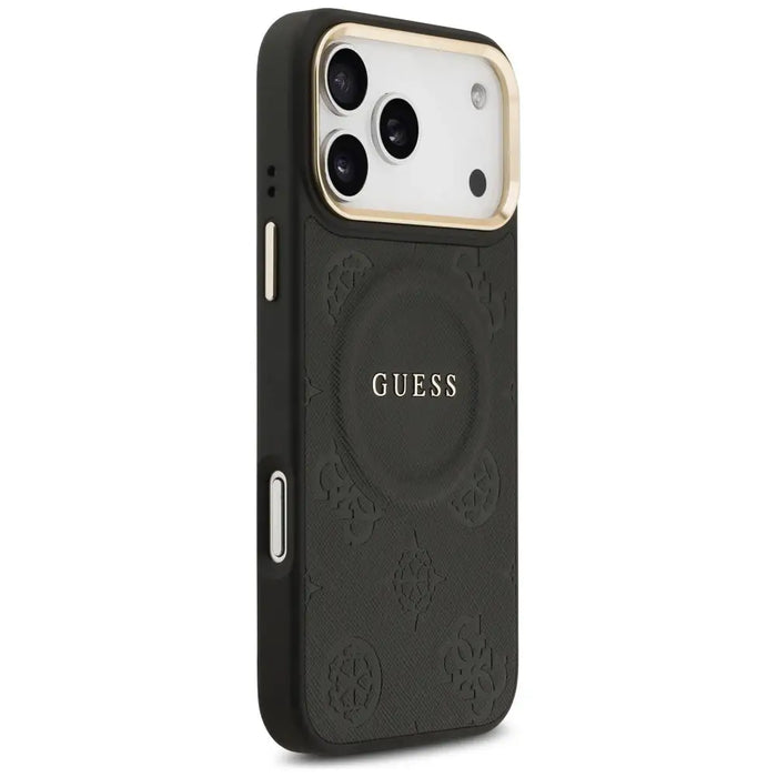 Guess Peony Hot Stamp MagSafe Case for iPhone 17 Pro Max - Black - Cell phone cases and covers<<<HurtelXML