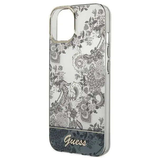 Guess Porcelain Collection iPhone 14 / 15 / 13 6.1’’ Case - Gray - Cell phone cases and covers<<<HurtelXML