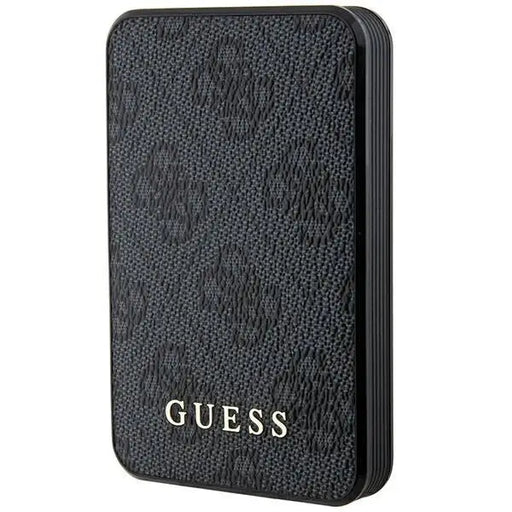 Guess Powerbank 15W GUPB5LP4GEGK 5000mAh black/black 4G Leather Metal Logo - Powerbanks<<<HurtelXML