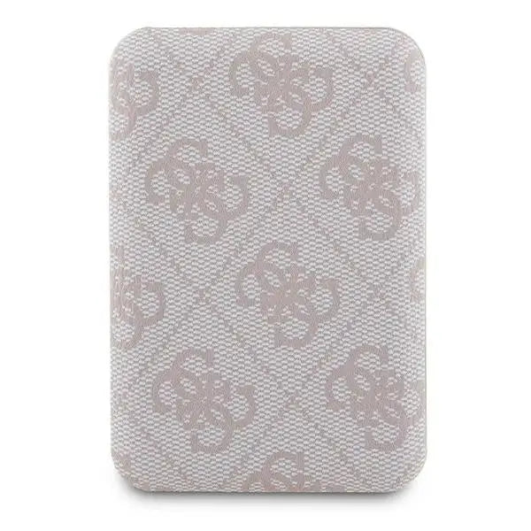 Guess Powerbank inductive 15W GUPB5FP4EMGP 5000mAh pink/pink 4G Leather Metal Logo MagSafe - Powerbanks<<<HurtelXML