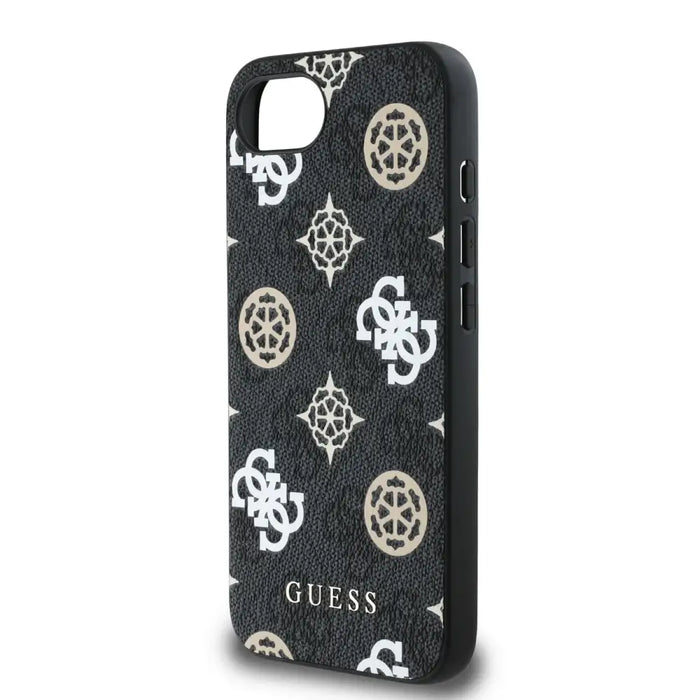 Guess PU 4G Peony case with MagSafe for iPhone 16e - black - Cell phone cases and covers<<<HurtelXML