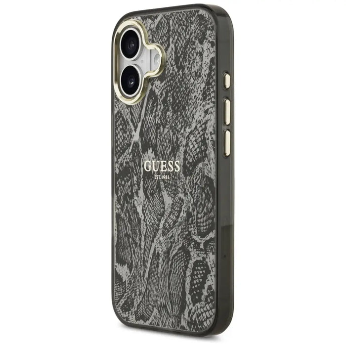 Guess Python Pattern MagSafe Case for iPhone 17 - Black - Cell phone cases and covers<<<HurtelXML