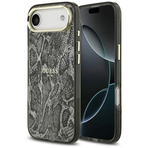 Guess Python Pattern MagSafe Case for iPhone Air - Black - Cell phone cases and covers<<<HurtelXML