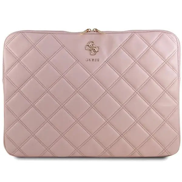 Guess Quilted 4G cover for a 16’’ laptop - pink - Laptop bags<<<HurtelXML