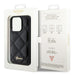Guess Quilted Metal Logo case for iPhone 15 Pro - black - Cell phone cases and covers<<<HurtelXML