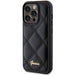 Guess Quilted Metal Logo case for iPhone 15 Pro - black - Cell phone cases and covers<<<HurtelXML