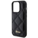 Guess Quilted Metal Logo case for iPhone 15 Pro - black - Cell phone cases and covers<<<HurtelXML