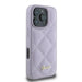 Guess Quilted Metal Logo case for iPhone 16 Pro - light purple - Cell phone cases and covers<<<HurtelXML