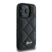 Guess Quilted Metal Logo Case for iPhone 16 Pro Max - Black - Cell phone cases and covers<<<HurtelXML