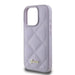 Guess Quilted Metal Logo case for iPhone 16 Pro Max - light purple - Cell phone cases and covers<<<HurtelXML