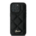 Guess Quilted Metal Logo iPhone 16 Pro Case - Black - Cell phone cases and covers<<<HurtelXML
