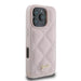 Guess Quilted Metal Logo iPhone 16 Pro Max Case - Pink - Cell phone cases and covers<<<HurtelXML