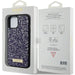 Guess Rhinestone Metal Logo iPhone 15 Case - Pink - Cell phone cases and covers<<<HurtelXML