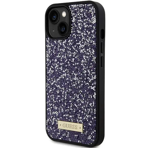 Guess Rhinestone Metal Logo iPhone 15 Case - Pink - Cell phone cases and covers<<<HurtelXML