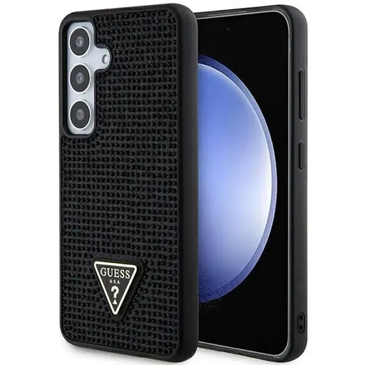 Guess Rhinestone Triangle case for Samsung Galaxy S24 - black - Cell phone cases and covers<<<HurtelXML