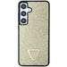 Guess Rhinestone Triangle case for Samsung Galaxy S24+ - gold - Cell phone cases and covers<<<HurtelXML