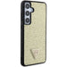 Guess Rhinestone Triangle case for Samsung Galaxy S24+ - gold - Cell phone cases and covers<<<HurtelXML