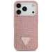 Guess Rhinestone Triangle Logo iPhone 17 Pro Case - Pink - Cell phone cases and covers<<<HurtelXML