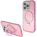 Guess Ring Stand Script Glitter MagSafe case for iPhone 15 Pro Max - pink - Cell phone cases and covers<<<HurtelXML