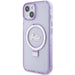 Guess Ring Stand Script Glitter MagSafe case for iPhone 15 - purple - Cell phone cases and covers<<<HurtelXML