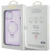 Guess Ring Stand Script Glitter MagSafe case for iPhone 15 - purple - Cell phone cases and covers<<<HurtelXML