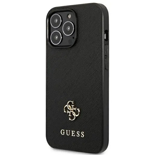 Guess Saffiano 4G Small Metal Logo case for iPhone 13 Pro / 13 6.1’’ - black - Cell phone cases and covers<<<HurtelXML