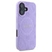 Guess Saffiano Peony Classic Logo MagSafena iPhone 16 Plus Case - Purple - Cell phone cases and covers<<<HurtelXML