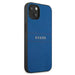 Guess Saffiano Strap Case for iPhone 13 mini 5.4’’ - Blue - Cell phone cases and covers<<<HurtelXML