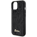 Guess Sequin Script Metal case for iPhone 15 - black - Cell phone cases and covers<<<HurtelXML