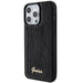 Guess Sequin Script Metal case for iPhone 15 Pro - black - Cell phone cases and covers<<<HurtelXML