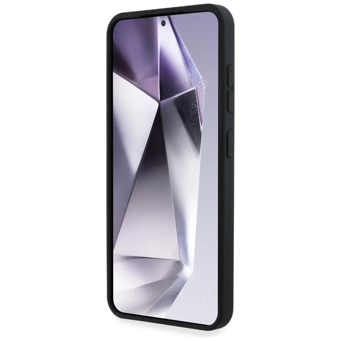 Guess Silicone Big 4G Logo Bottom Script case for Samsung Galaxy S25 - black - Cell phone cases and covers<<<HurtelXML