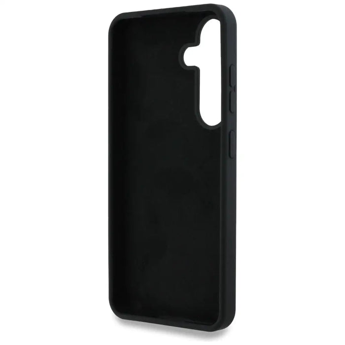 Guess Silicone Big 4G Logo Bottom Script case for Samsung Galaxy S25 - black - Cell phone cases and covers<<<HurtelXML