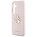 Guess Silicone Big 4G Logo Bottom Script Case for Samsung Galaxy S25 - Pink - Cell phone cases and covers<<<HurtelXML