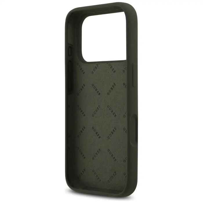 Guess Silicone Big 4G Script Case for iPhone 17 Pro - Green - Cell phone cases and covers<<<HurtelXML